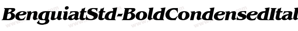 BenguiatStd-BoldCondensedItalic字体转换