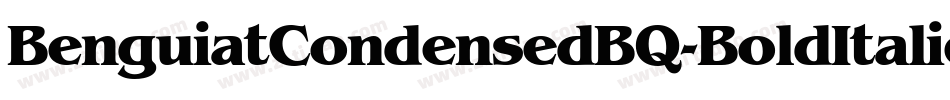 BenguiatCondensedBQ-BoldItalic字体转换