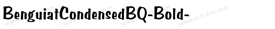 BenguiatCondensedBQ-Bold字体转换