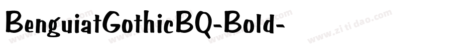 BenguiatGothicBQ-Bold字体转换