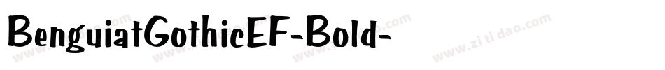 BenguiatGothicEF-Bold字体转换
