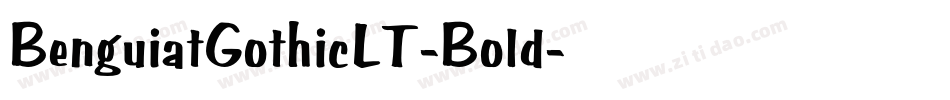BenguiatGothicLT-Bold字体转换