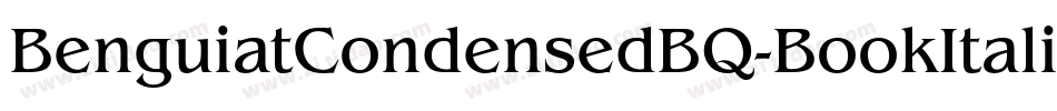 BenguiatCondensedBQ-BookItalic字体转换
