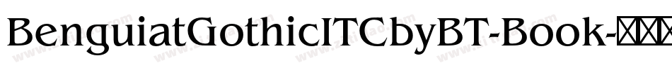 BenguiatGothicITCbyBT-Book字体转换