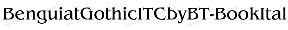 BenguiatGothicITCbyBT-BookItal字体转换