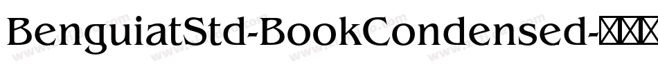BenguiatStd-BookCondensed字体转换