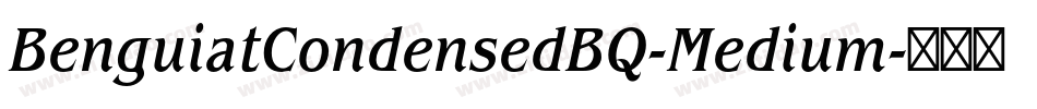 BenguiatCondensedBQ-Medium字体转换