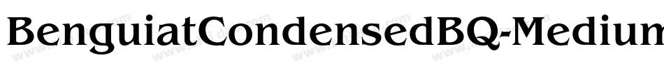 BenguiatCondensedBQ-Medium字体转换