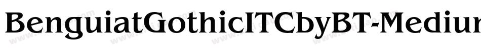 BenguiatGothicITCbyBT-Medium字体转换