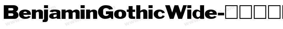 BenjaminGothicWide字体转换