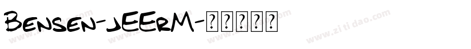 Bensen-jEErM字体转换
