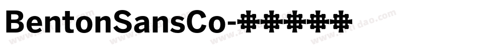 BentonSansCo字体转换