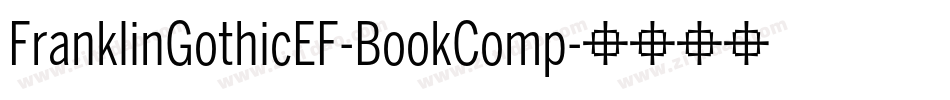 FranklinGothicEF-BookComp字体转换