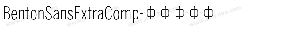 BentonSansExtraComp字体转换