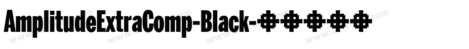 AmplitudeExtraComp-Black字体转换
