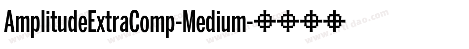 AmplitudeExtraComp-Medium字体转换