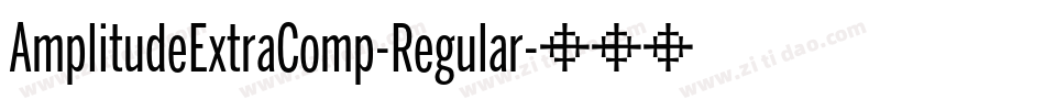 AmplitudeExtraComp-Regular字体转换