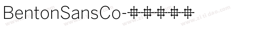 BentonSansCo字体转换