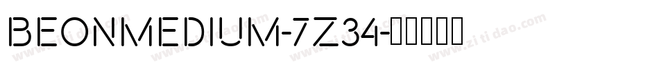 BeonMedium-7Z34字体转换