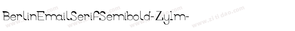 BerlinEmailSerifSemibold-Zy1m字体转换