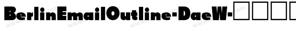 BerlinEmailOutline-DaeW字体转换