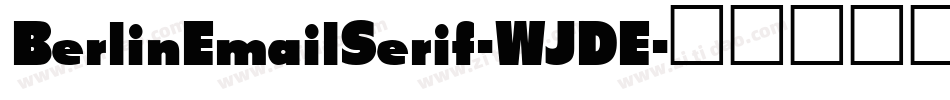 BerlinEmailSerif-WJDE字体转换