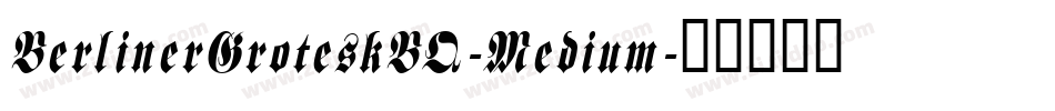 BerlinerGroteskBQ-Medium字体转换