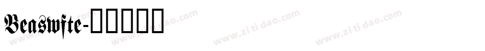 Beaswfte字体转换