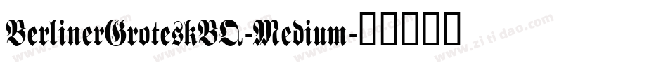 BerlinerGroteskBQ-Medium字体转换