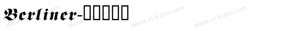 Berliner字体转换