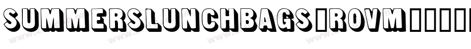 SummersLunchBags-R0vM字体转换