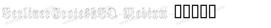 BerlinerGroteskBQ-Medium字体转换