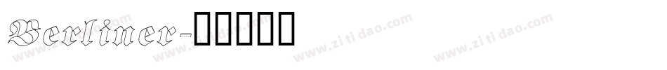 Berliner字体转换