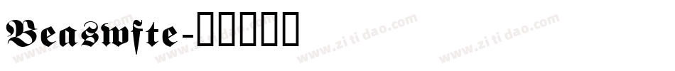 Beaswfte字体转换