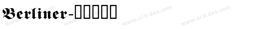 Berliner字体转换