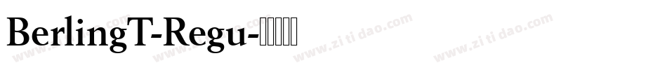 BerlingT-Regu字体转换