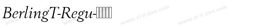 BerlingT-Regu字体转换