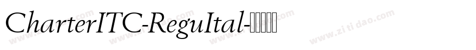 CharterITC-ReguItal字体转换