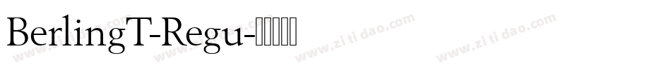 BerlingT-Regu字体转换
