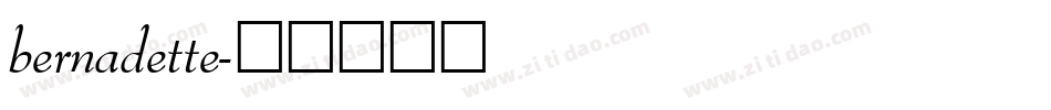bernadette字体转换