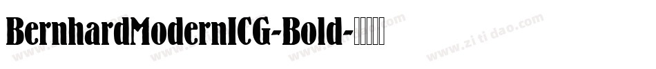 BernhardModernICG-Bold字体转换