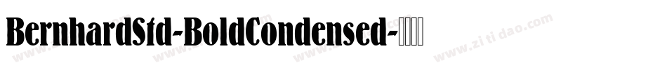 BernhardStd-BoldCondensed字体转换