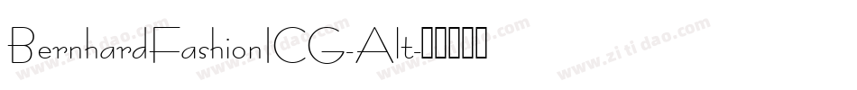 BernhardFashionICG-Alt字体转换
