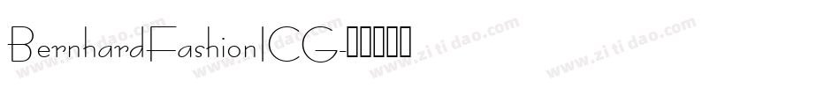 BernhardFashionICG字体转换