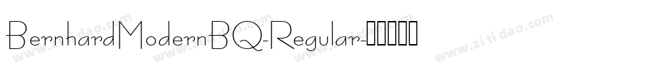 BernhardModernBQ-Regular字体转换