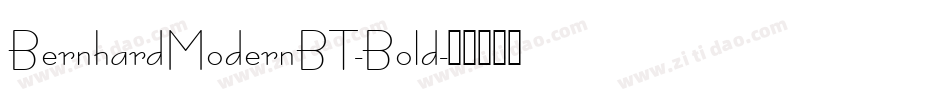 BernhardModernBT-Bold字体转换