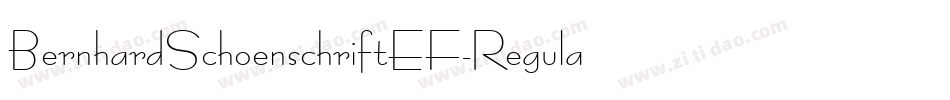 BernhardSchoenschriftEF-Regular字体转换