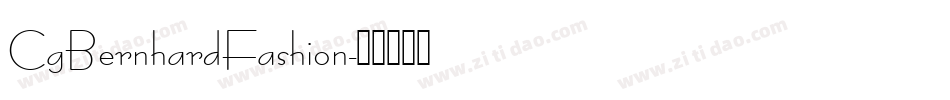 CgBernhardFashion字体转换