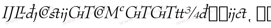 ExtensionBookItalic字体转换