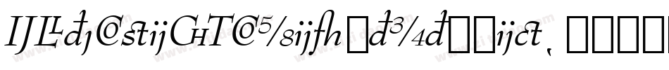 ExtensionLightItalic字体转换